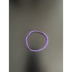 Pulsera Amatista. Bola 4 mm.