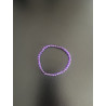 Pulsera Amatista. Bola 4 mm.