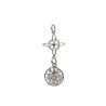 Colgante Nudo de Bruja y Tetragramatón Pequeño en Plata de Ley 925