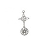 Colgante Nudo de Bruja y Tetragramatón Grande en Plata de Ley 925