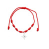 Pulsera de los 7 Nudos de Protección y Nudo de Bruja Pequeña en Plata de Ley 925