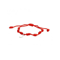Pulsera de los 7 Nudos de Protección y la Milagrosa en Plata de Ley 925