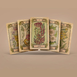 Baraja de Tarot Botánica Oculta (78 cartas + 2 adicionales)