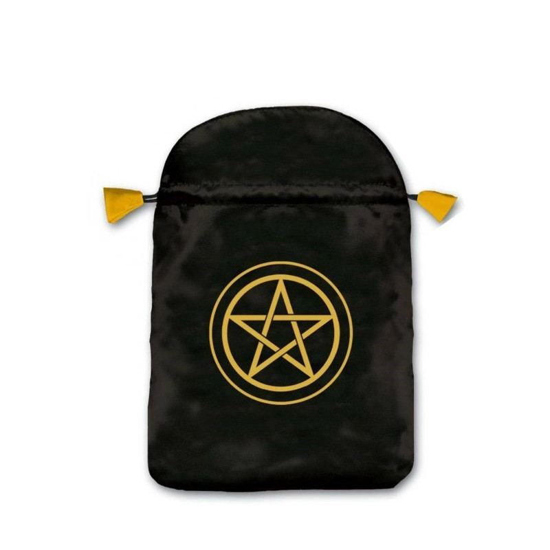 Bolsa Tarot Pentáculo - Lo  Scarabeo - Negro Satinado