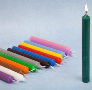 Vela Verde Oscuro 19x2 - 8 Horas de Duración