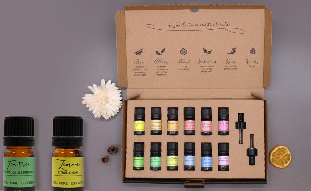 Set de Aceites Esenciales de Aromaterapia - Paquete de Inicio