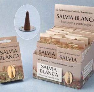 Incienso Cono Salvia Blanca (Protección y Purificación)