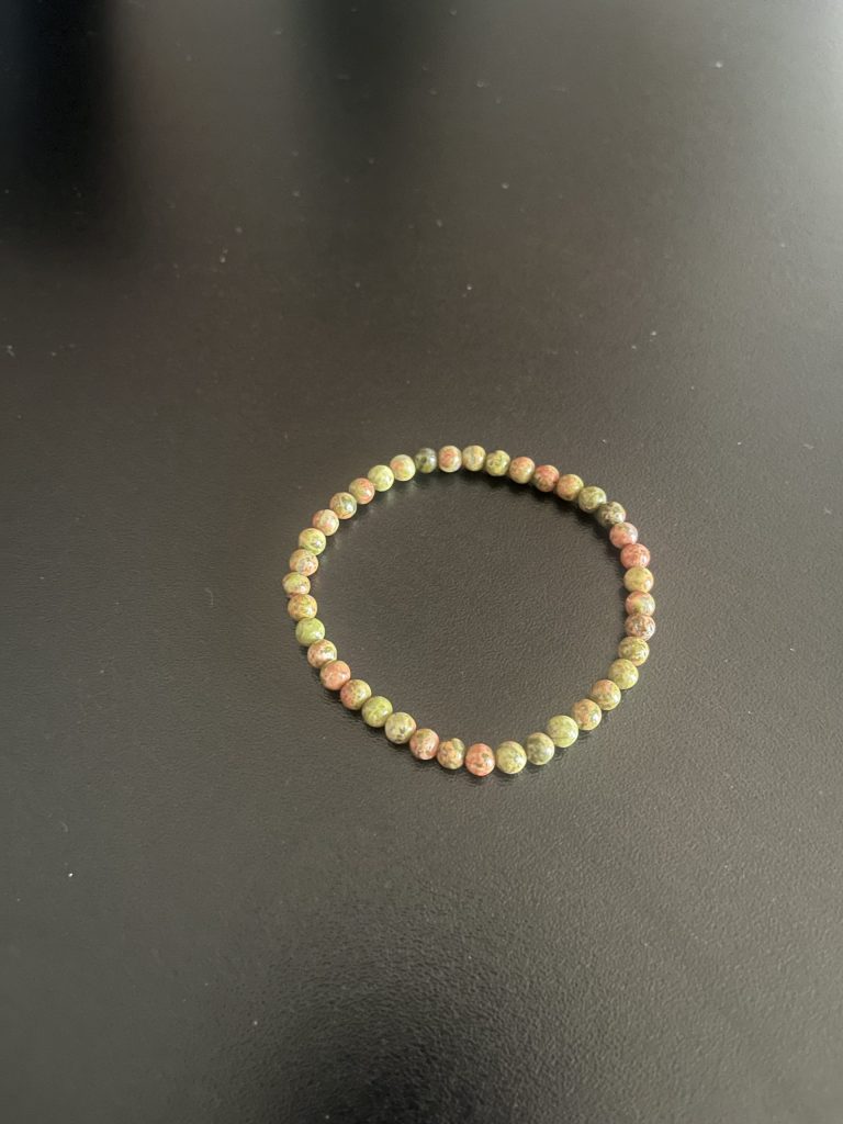 Pulsera Unakita bola 4mm.