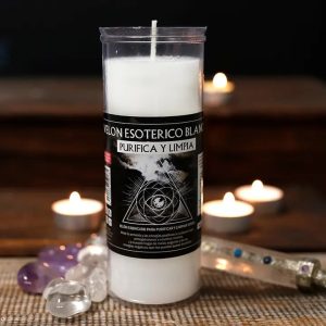 Velón Esotérico – Blanco  (Purifica y Limpia)