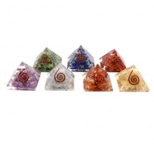 Pack de Pirámides – Orgonita 7 Chakras